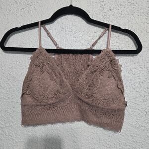 Listicle Womens Floral Purple Halter Bralette Padded Size M Whimsigoth Fairy